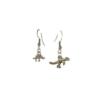 Handmade Dinosaur Charm Earrings